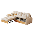 Japanese style L shape expandable sofa with storage - SMART SPACES