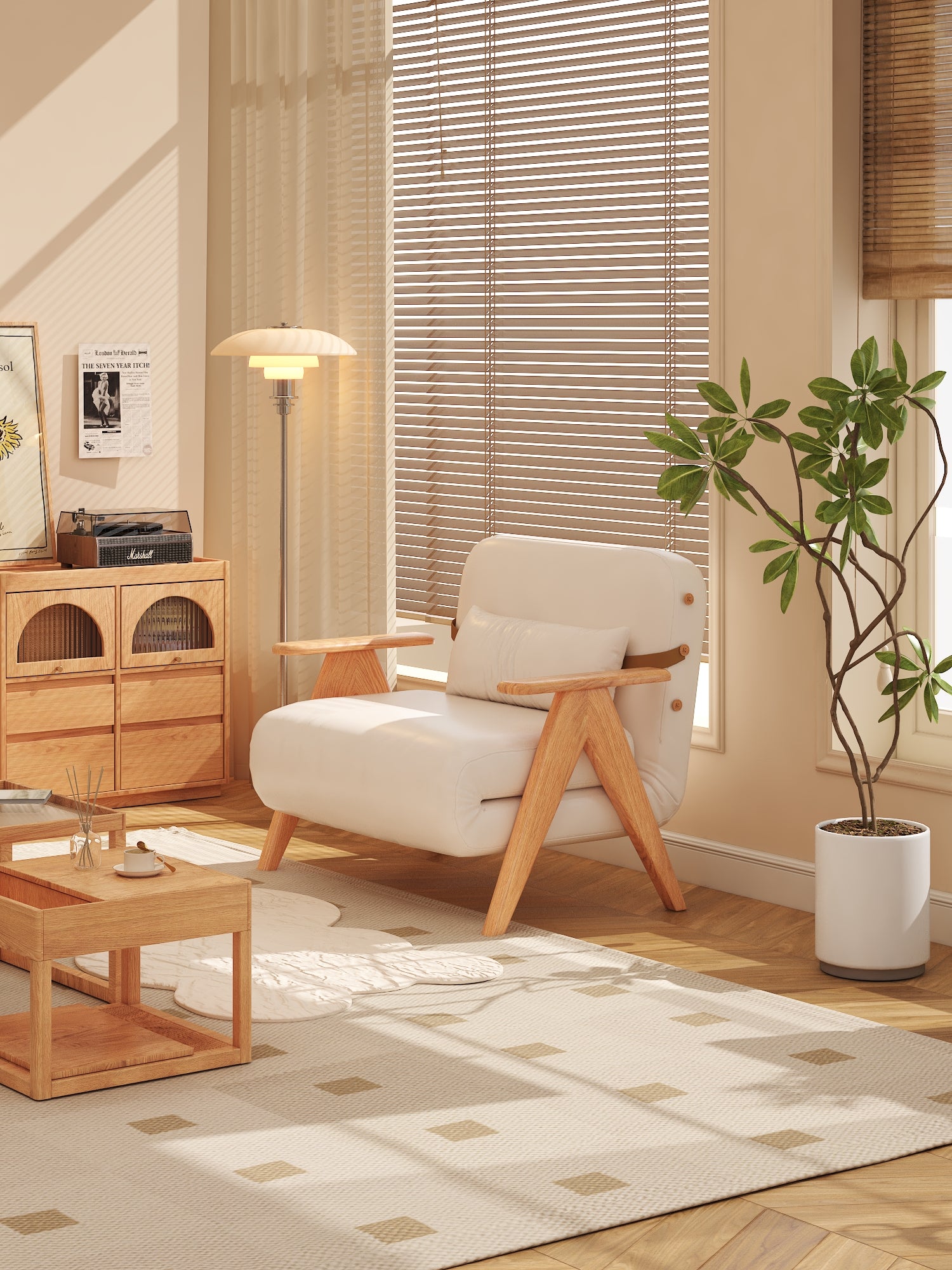 Minimalist Luxury sun lounge chair - SMART SPACES