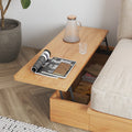 Scandinavian style extendable sofa with side table and storage compartment - SMART SPACES