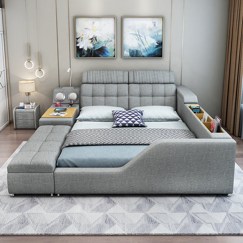 EVOTECH SMART BED WITH SPEAKERS AND OTTOMAN STORAGE - SMART SPACES