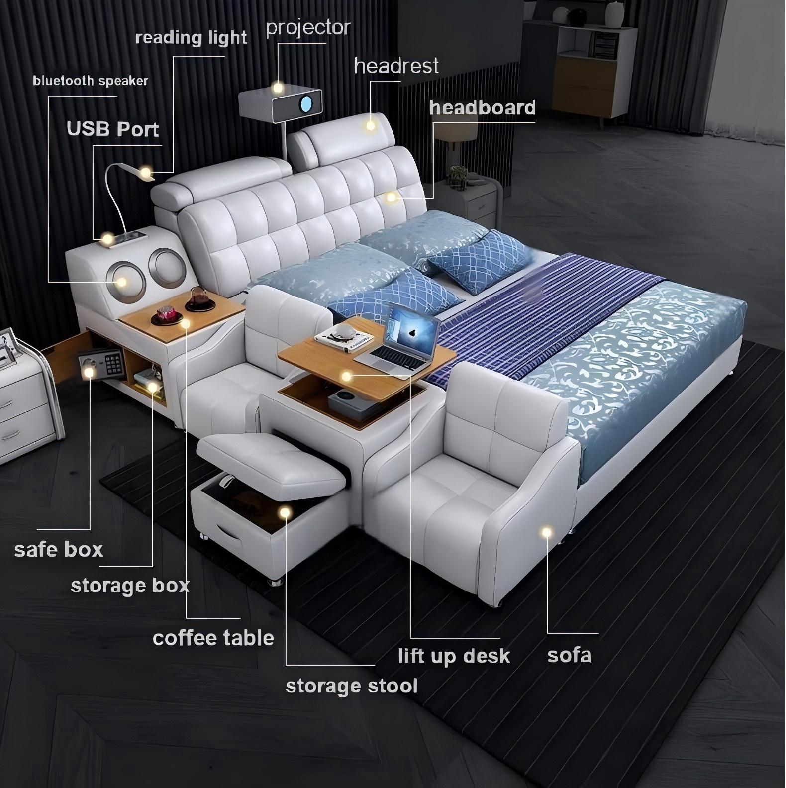 EVOTECH - SMART BED WITH PROJECTOR AND SOFA - SMART SPACES