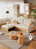 Japanese style L shape expandable sofa with storage - SMART SPACES