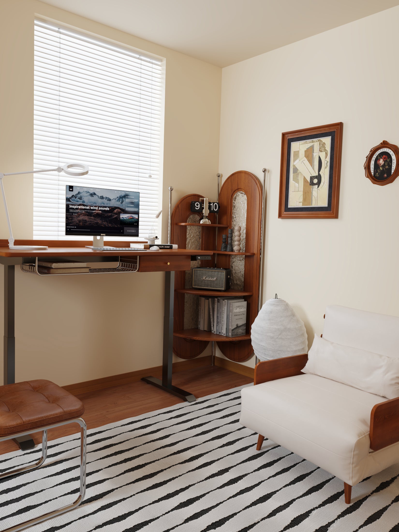 Adjustable electric office table steel frame - SMART SPACES