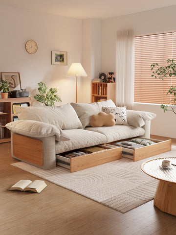 Nordic style Handmade luxury sofa with storage capacity - SMART SPACES