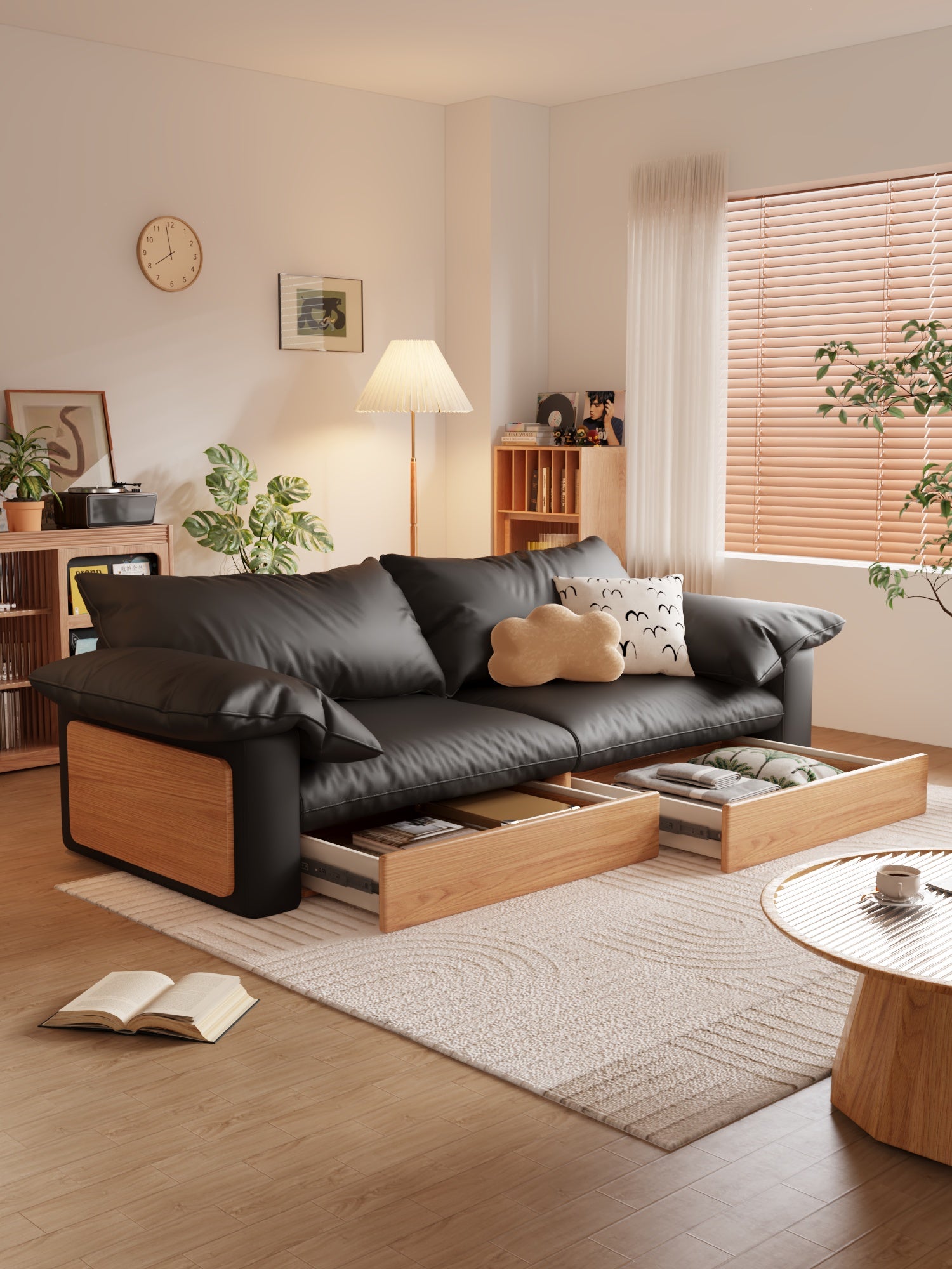 Nordic style Handmade luxury sofa with storage capacity - SMART SPACES